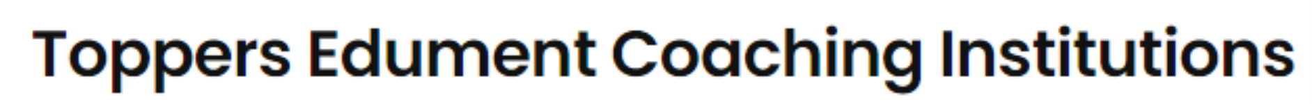 Toppers Edument Coaching Institutions - Kalani Nagar - Indore