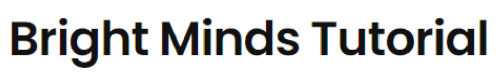 Bright Minds Tutorial - Sudama Nagar - Indore
