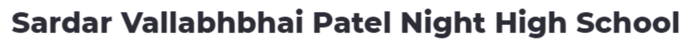 Sardar Vallabhbhai Patel Night High School - Kandivali - Mumbai