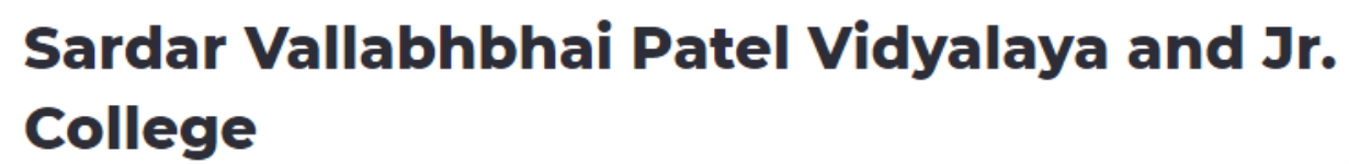 Sardar Vallabhbhai Patel Vidyalaya - Dahisar - Mumbai