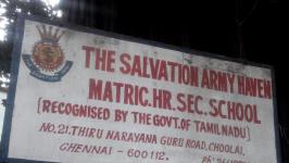 The Salvation Army Haven Matriculation School - Choolaimedu - Chennai