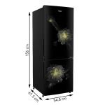 Haier HRB-2764CKB-E 256 L 3 Star Inverter Frost-Free Double Door Refrigerator