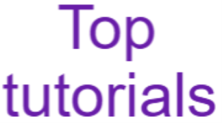 Top Tutorials - Sector 20 - Gandhinagar