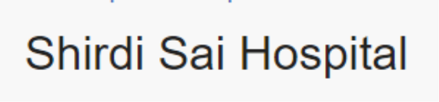 Shirdi Sai Hospital - Madanapalle