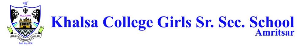 Khalsa College Girls Senior Secondary School - - Amritsar