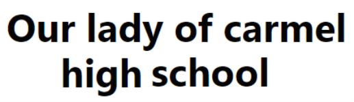 Our Lady of Carmel High School - Salcete - Panaji