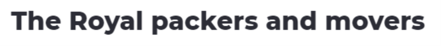 The Royal Packers & Movers - Jaipur