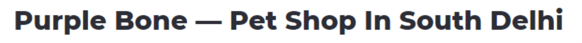 Purple Bone - Meher Chand Mkt