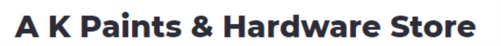 A K Paints & Hardware Store - Tilak Nagar - Delhi