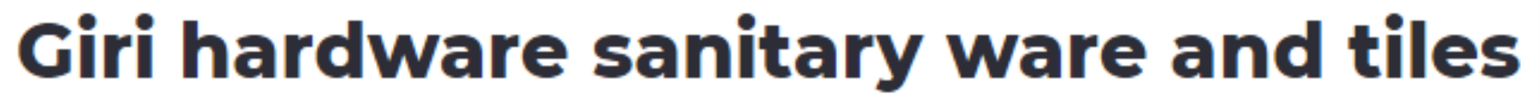 Giri Hardware - Bhondsi - Gurugram