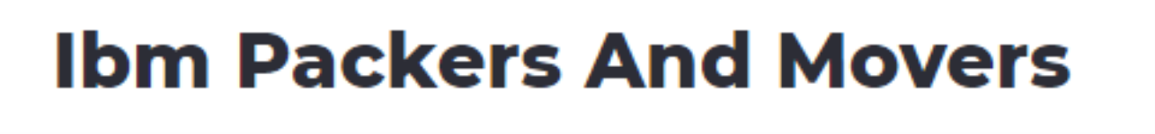 Ibm Packers And Movers Pune - Baner - Pune