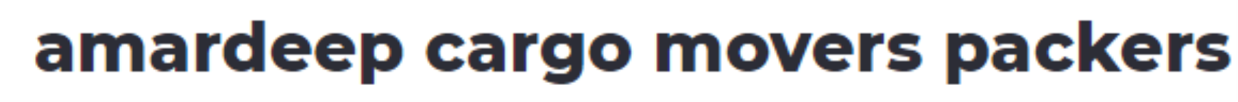 amardeep cargo movers packers - Rohini, Delhi