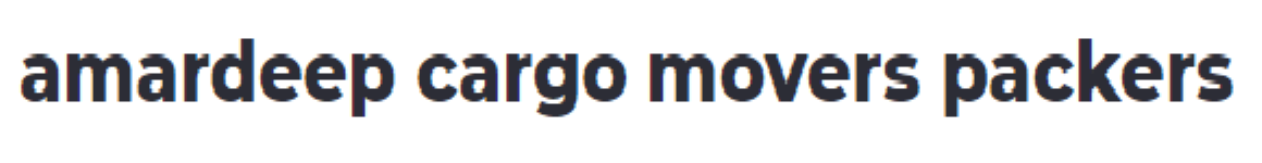 amardeep cargo movers packers - Rajokri, Delhi