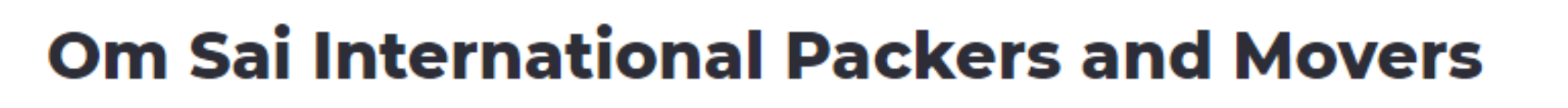 Om Sai International Packers and Movers - Old Bowenpally - Hyderabad