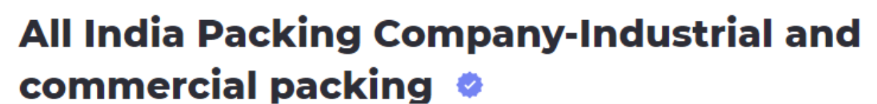All INDIA Packing Co - Park Street - Kolkata