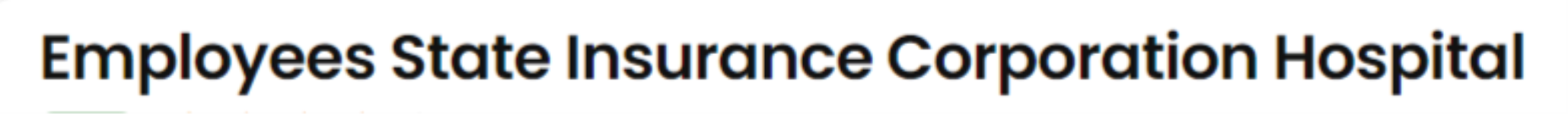 Employees State Insurance Corporation - Kankurgachi - Kolkata