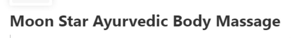 Moon Star Ayurvedic Body Massage Centre - Medavakkam - Chennai