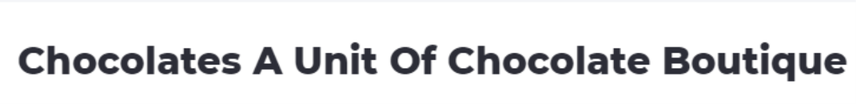 Chocolates A Unit Of Chocolate Boutique - Chittaranjan Park - Delhi