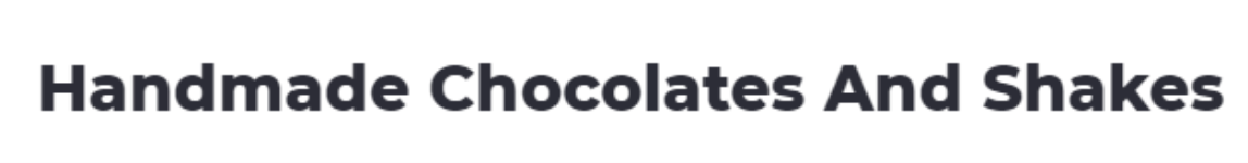 Handmade Chocolates And Shakes - Kamla Nagar - Delhi