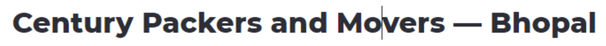 Century Packers And Movers - Aish Bagh - Bhopal