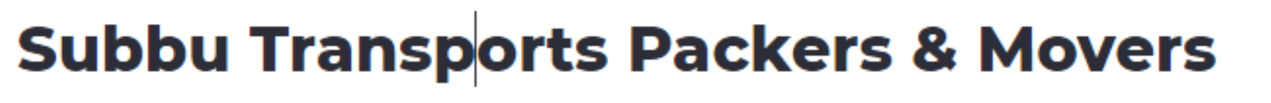 Subbu Transports Packers & Movers - Kalampalayam - Coimbatore