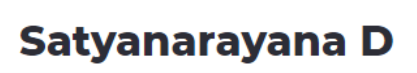 Satyanarayana D - Lingampally - Hyderabad