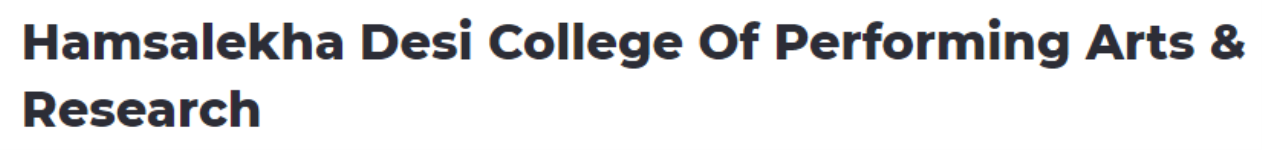 Hamsalekha Desi College Of Performing Arts And Research - Mahalakshmipuram Layout - Bengaluru