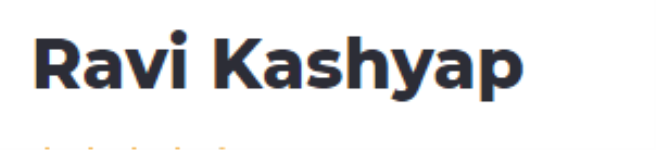 Ravi Kashyap - Nagarbhavi - Bengaluru