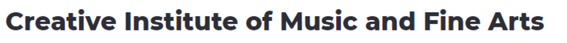 Creative Institute Of Fine Arts - RT Nagar - Bengaluru