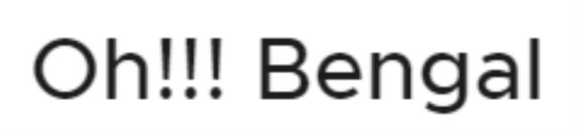 Oh! Bengal - B T Road - Kokata