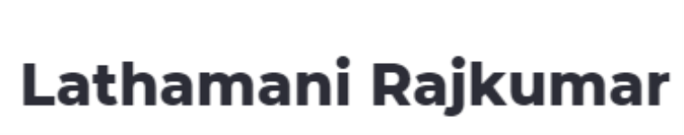 Lathamani Rajkumar - Mylapore - Chennai