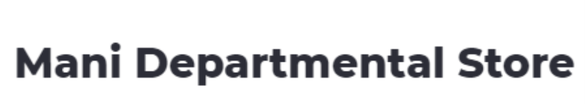 Mani Departmental Store - Senjeriputhur - Coimbatore