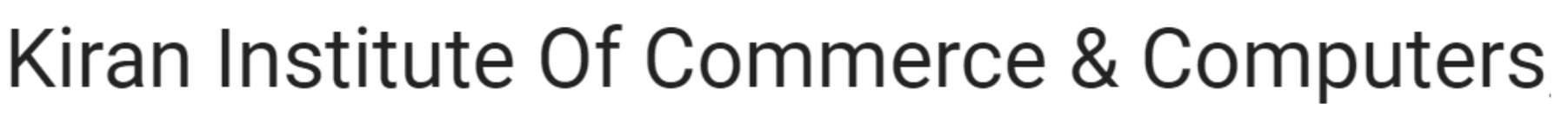 Kiran Institute Of Commerce & Computers - Nagarbhavi - Bangalore