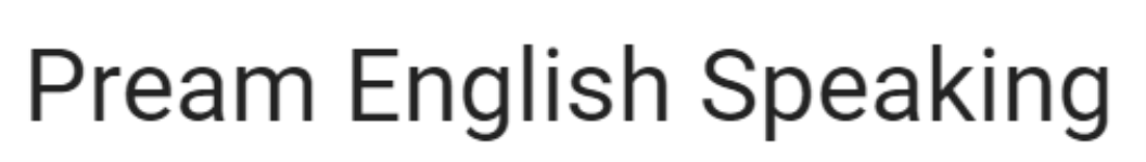 Pream English Speaking - Sahakara Nagar - Bangalore