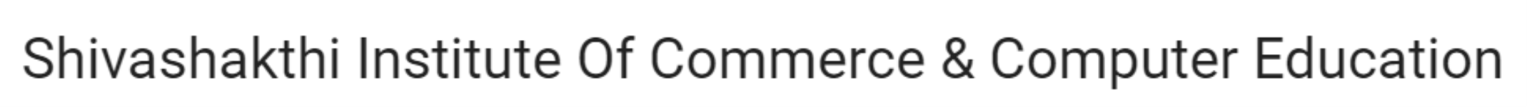 Shivashakthi Institute Of Commerce & Computer Education - Mahalakshmipuram Layout - Bangalore