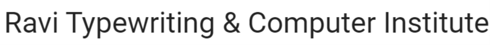 Ravi Typewriting & Computer Institute - Kachiguda - Hyderabad