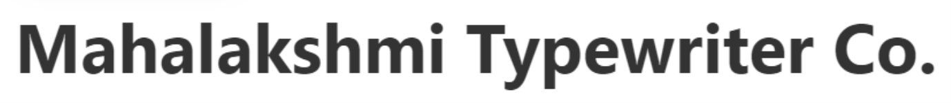 Mahalakshmi Type Writer Co - Sultan Bazar Koti - Hyderabad