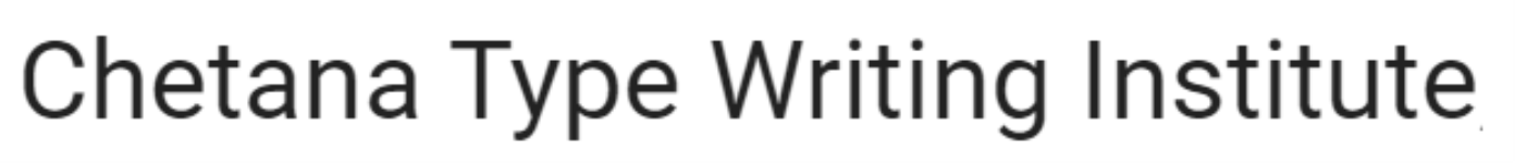 Chetana Type Writing Institute - Neredmet - Hyderabad