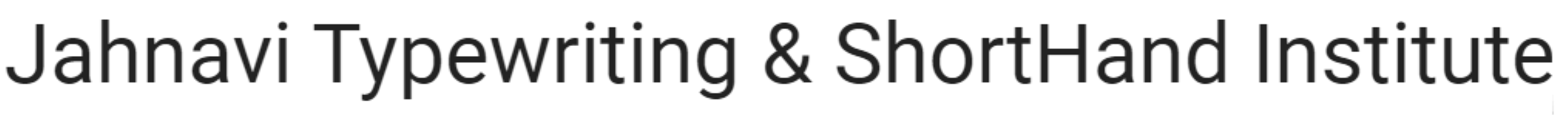 Jahnavi Typewriting & Shorthand Institute - Tarnaka - Hyderabad