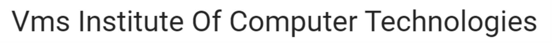 Vms Institute Of Computer Technologies - Kukatpally - Hyderabad