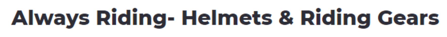 Always Riding - New Colony - Gurugram