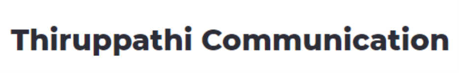 Thiruppathi Communication - Rathinapuri - Coimbatore