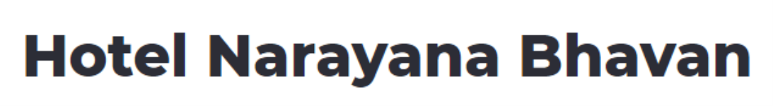 Hotel Narayana Bhavan - Koyambedu - Chennai