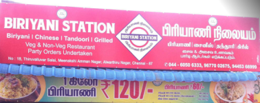 Briyani Station - Valasaravakkam - Chennai
