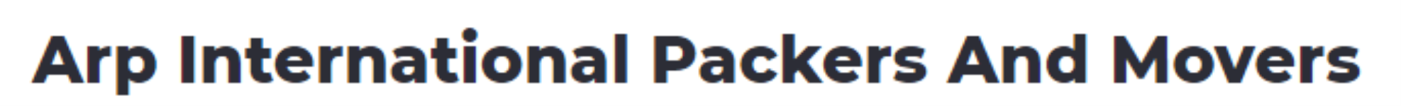 Arp International Packers And Movers - Dayal Bagh - Agra