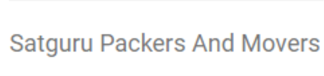 Satguru Packers And Movers - Sas Nagar - Mohali