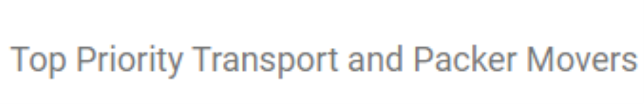 Top Priority Transport And Packer Movers - Rajajipuram - Lucknow