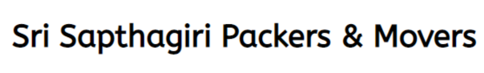 Sri Saptagiri Best Packers And Movers - Gandhi Nagar - Vijayawada