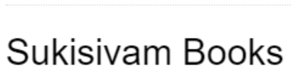 Sukisivam Books - Alwarpet - Chennai