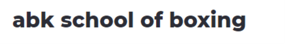 Abk School Of Boxing - Thoraipakkam - Chennai